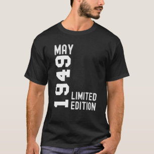 T-shirt 1949 Mai Bonne fête d'anniversaire