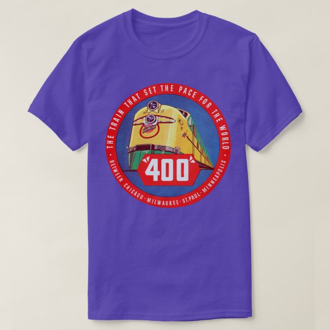 T-shirt 1950 Chicago et North Western Railroad (Design devant)