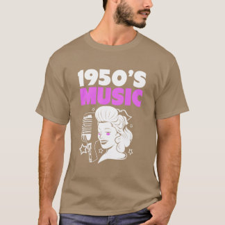 T-shirt 1950 Music Rock And Roll Music Sock Hop For Women