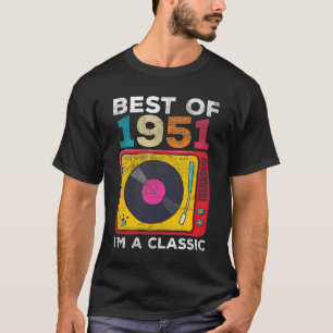 T-shirt 1951 Né Vintage 70e anniversaire Vinyls Classic M