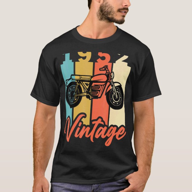 T-shirt 1952 Anniversaire de l'année de naissance Moto rét (Devant)