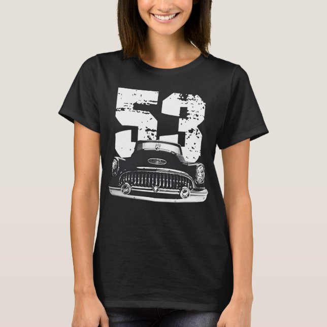 T-shirt 1953 Buick Special Front Grill View Silhouette  (Devant)