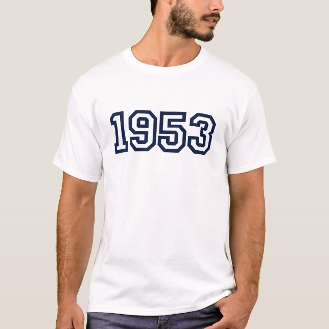 T-shirt 1953 d'année de naissance (Devant)