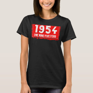 T-shirt 1954 Année de naissance pour les hommes et les fem