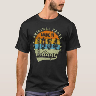 T-shirt 1954 - Cadeau d'anniversaire de 71 ans pour hommes