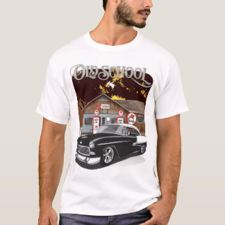 T-shirt 1955 Black & White Bel Air Old School Shirt