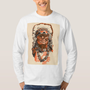 T-shirt 1955 Chef indien de la bande dessinée Billy the Ki