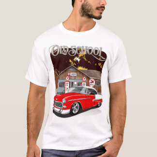 T-shirt 1955 Red & White Chevrolet Bel Air Old School