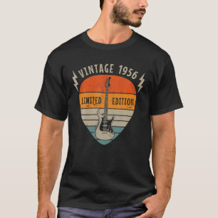 T-shirt 1956 Vintage Birthday Limited Edition Pick Guitar
