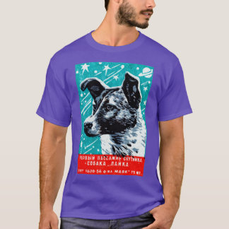 T-shirt 1957 Laika le chien spatial
