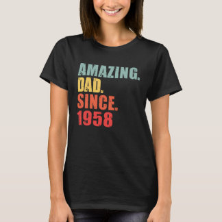 T-shirt 1958 Amazing Dad Since 1958
