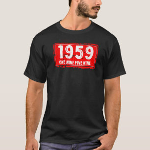 T-shirt 1959 Année de naissance pour les hommes et les fem