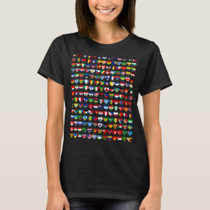 T-shirt 195 Drapeaux De Tous Les Pays Du Monde