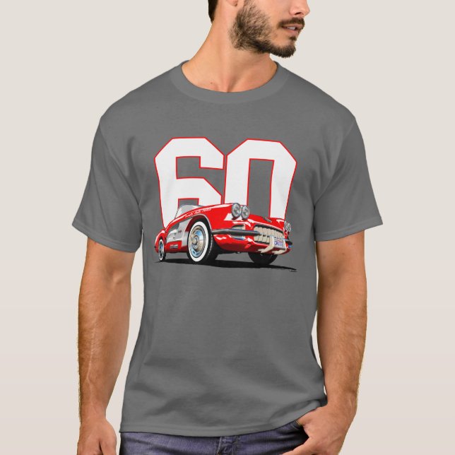 T-shirt 1960 de Corvette (Devant)