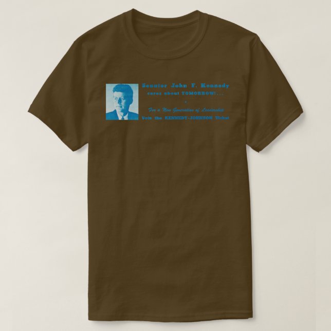 T-shirt 1960 Nouveau leadership John F Kennedy (Design devant)