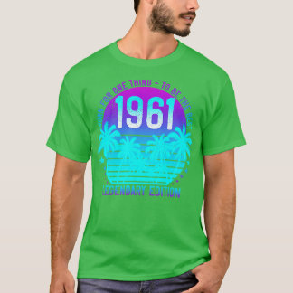 T-shirt 1961 Anniversaire 60ème Palme de coucher de soleil