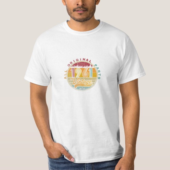 T-shirt 1961 Vintage 64e anniversaire 64 (Devant)