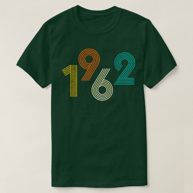 T-shirt 1962 Retro Birthday Vintage (Design devant)