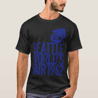 T-shirt 1962 Seattle Worlds Fair Block Blue