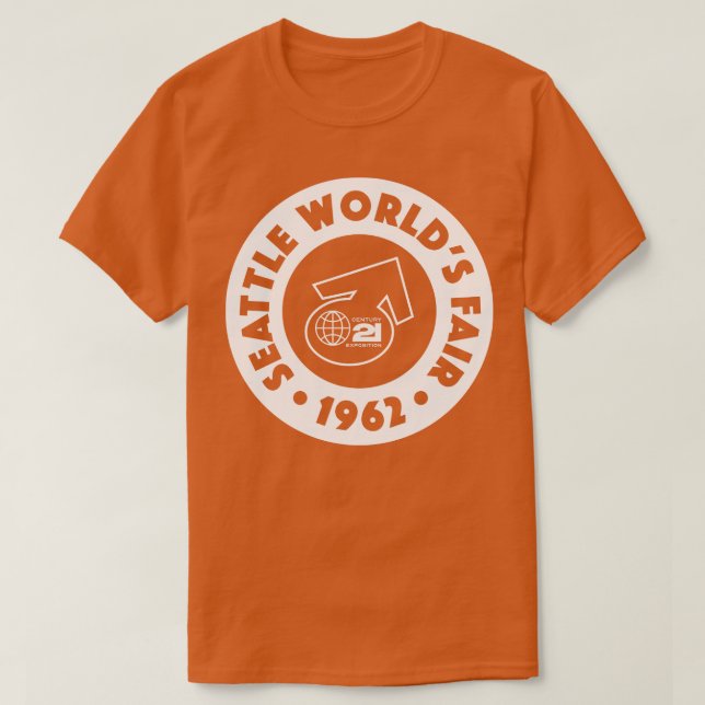 T-shirt 1962 Seattle Worlds Fair Circle White (Design devant)