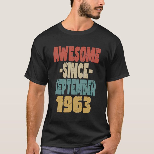 T-shirt 1963 Anniversaire Vintage Retro stupéfiant depuis  (Devant)