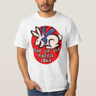 T-shirt 1963 ans de l'habillement et des cadeaux de lapin