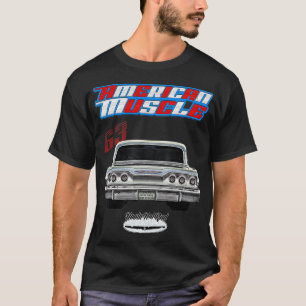T-shirt 1963 Impala,Rockabilly,rouillé,abîmé,décoration de