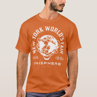 T-shirt 196465 New York Worlds Fair Unisphere with Years W