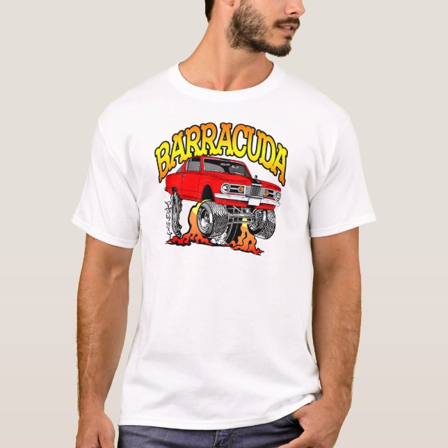T-shirt 1964 1965 1966 Plymouth Barracuda Muscle Car (Devant)