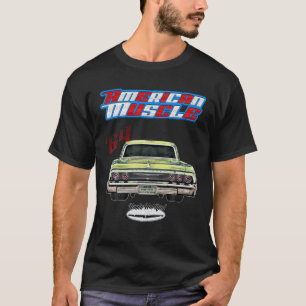 T-shirt 1964,64, Hotrod, Impala, Biscayne, Del Ray, Delray