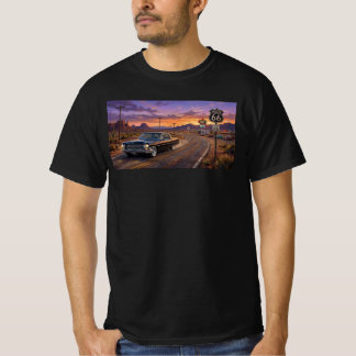 T-shirt 1964 Cadillac sur la route 66