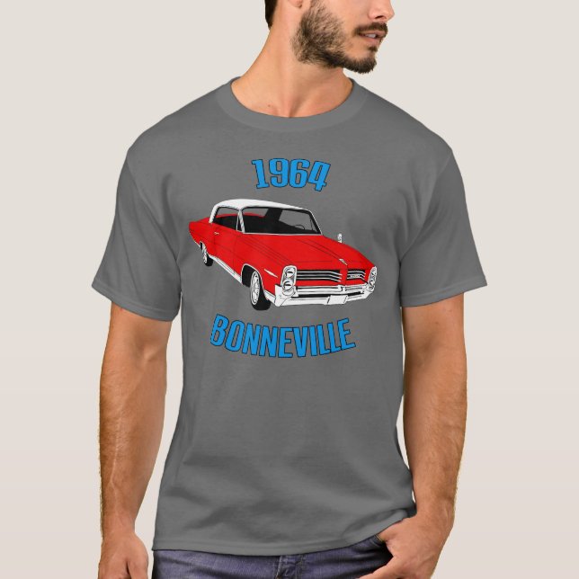 T-shirt 1964 (rouge) de Bonneville (Devant)