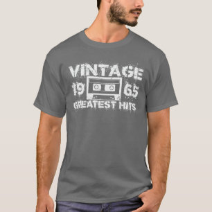 T-shirt 1965 Les plus grands succès blanc Vintage