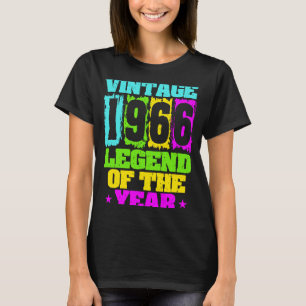 T-shirt 1966 Anniversaire Vintage 1966 & Né En 1966 Fabriq
