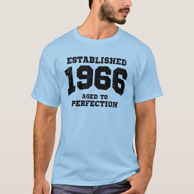 T-shirt 1966 établis âgés à la perfection (Devant)