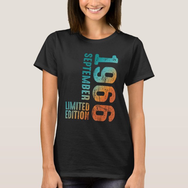 T-shirt 1966 Septembre 1966 Année 1966 Rétro 1966 (Devant)