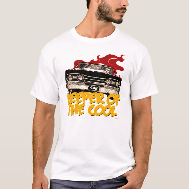 T-shirt 1967 de voiture d'Oldsmobile 442 (Devant)