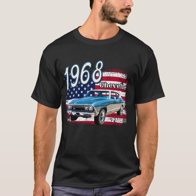T-shirt 1968,68, Chevelle, SS,396,4th, de, juillet, améric (Devant)