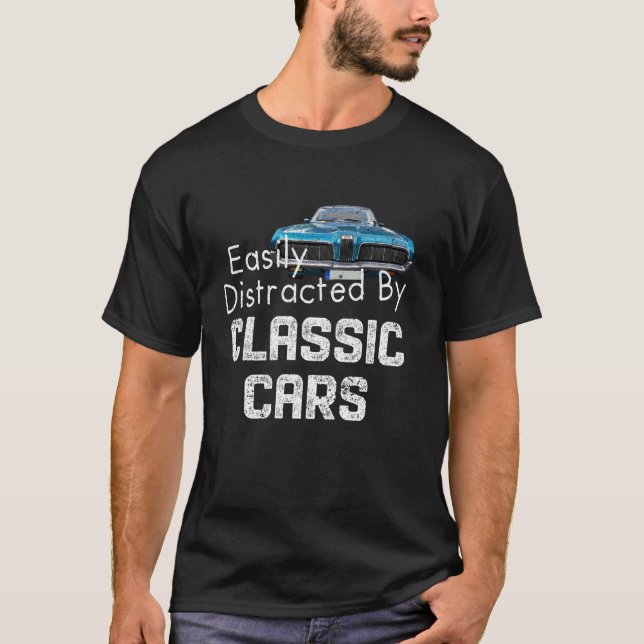 T-shirt 1968 68 Mercury Cougar facilement distrait par cla (Devant)