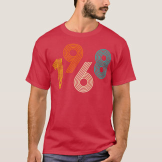 T-shirt 1968 Rétro Anniversaire Vintage