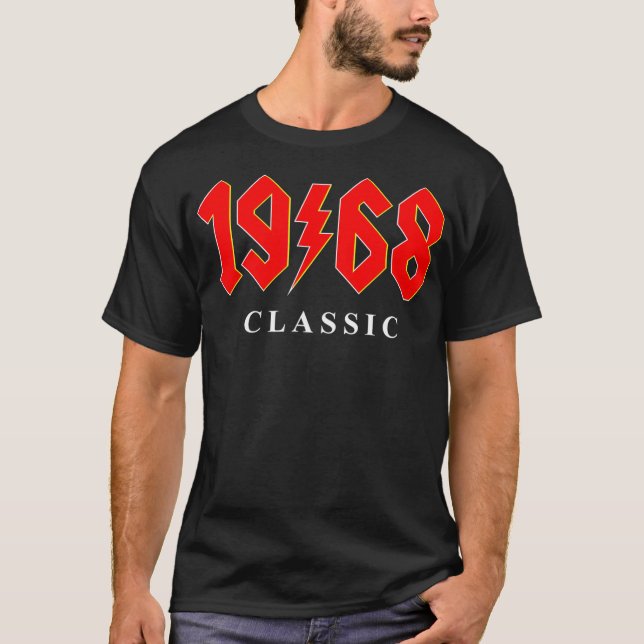 T-shirt 1968 Rock 53e cadeau d'anniversaire pour hommes (Devant)