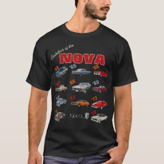 T-shirt 1969 72 63 64 65 66 67 68 70 71 73 74 Chevys Nova