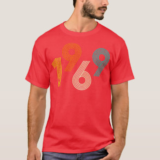 T-shirt 1969 Rétro Anniversaire Vintage