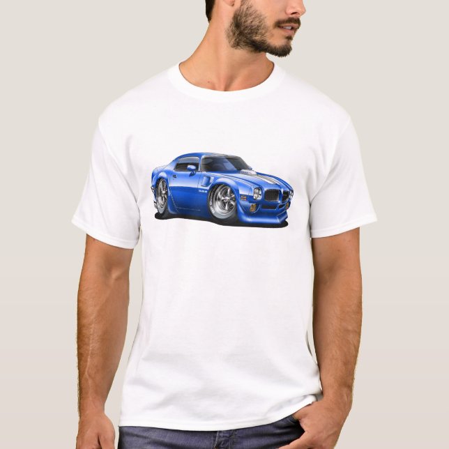 T-shirt 1970/72 voiture de bleu du transport AM (Devant)