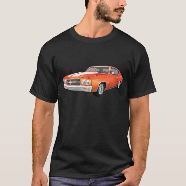 T-shirt 1970 Chevelle SS : Fin orange : (Devant)