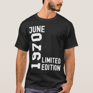 T-shirt 1970 Juin Joyeux Anniversaire Fête