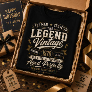 T-shirt 1970 Legendaria Vieillissement Parfait 56e Anniver