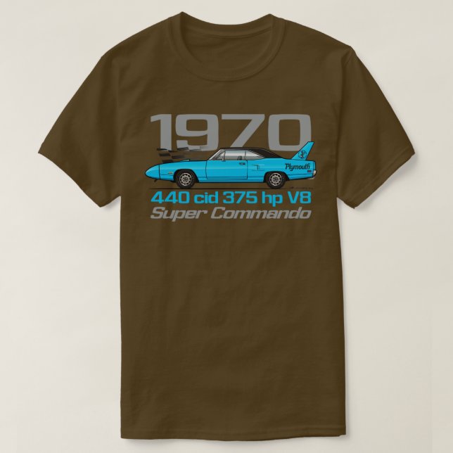 T-shirt 1970Corporate Blue (Design devant)