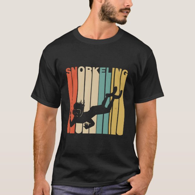 T-shirt 1970'S Style Snorkeling Snorkeler (Devant)