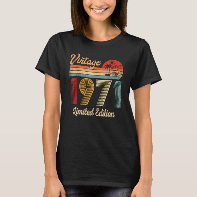 T-shirt 1971 51e anniversaire 51 ans (Devant)